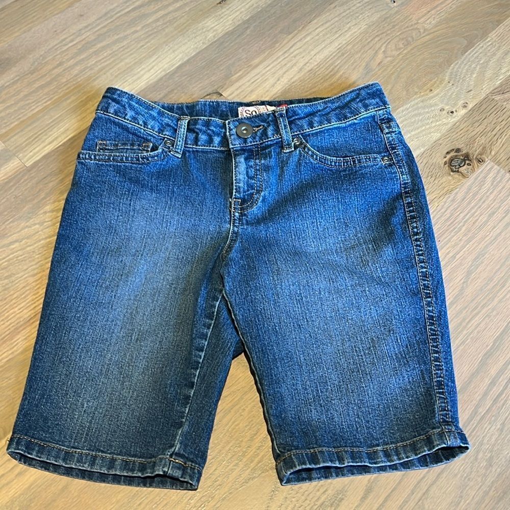 SO Denim Bermuda Shorts Girls Size 12